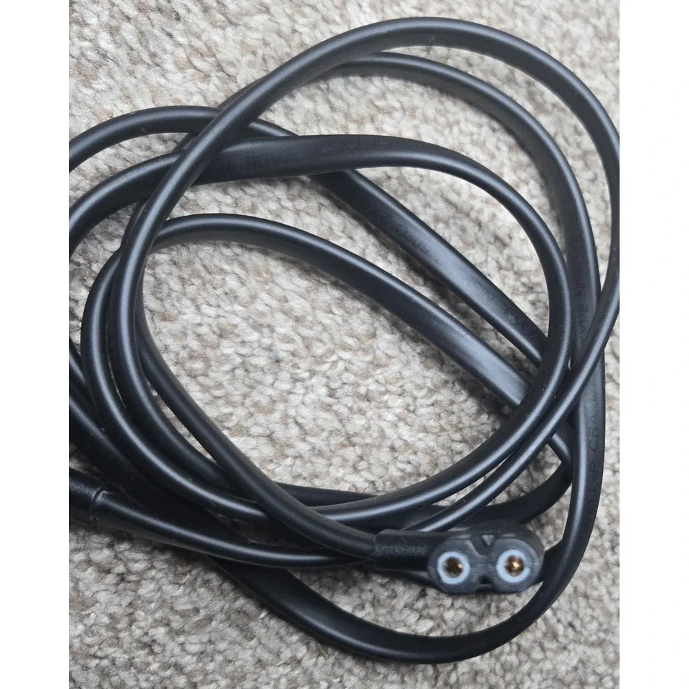 Black Power Cable 2-Prong US Plug Male to IEC C7 Female Connector AC Cord 1:1